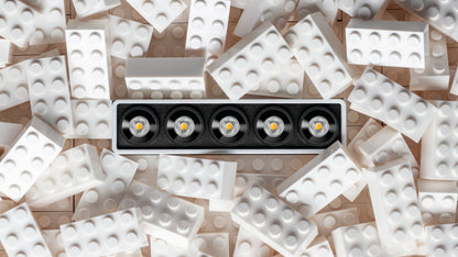 Applique Black Foster Micro Surface 5 LEDs