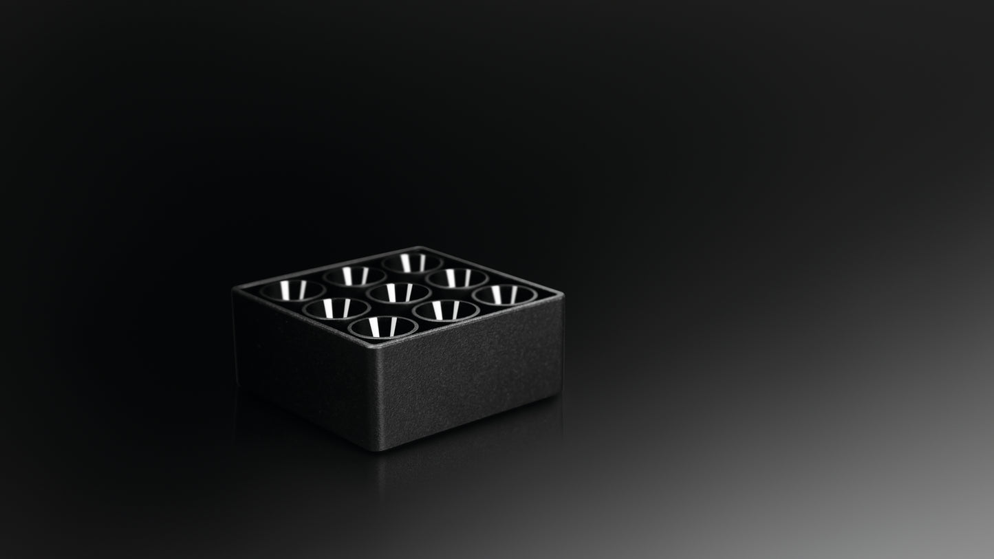 Applique Black Foster Micro Surface 3x3 LEDs