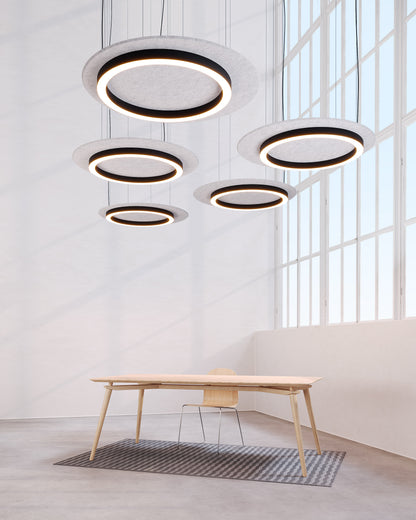 Suspension acoustique Siwi - Luminaire design contemporain