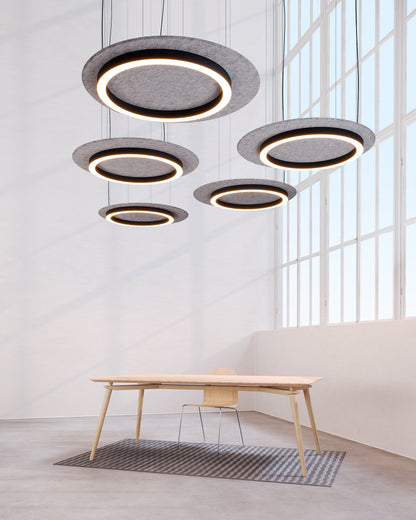 Suspension acoustique Siwi - Luminaire design contemporain