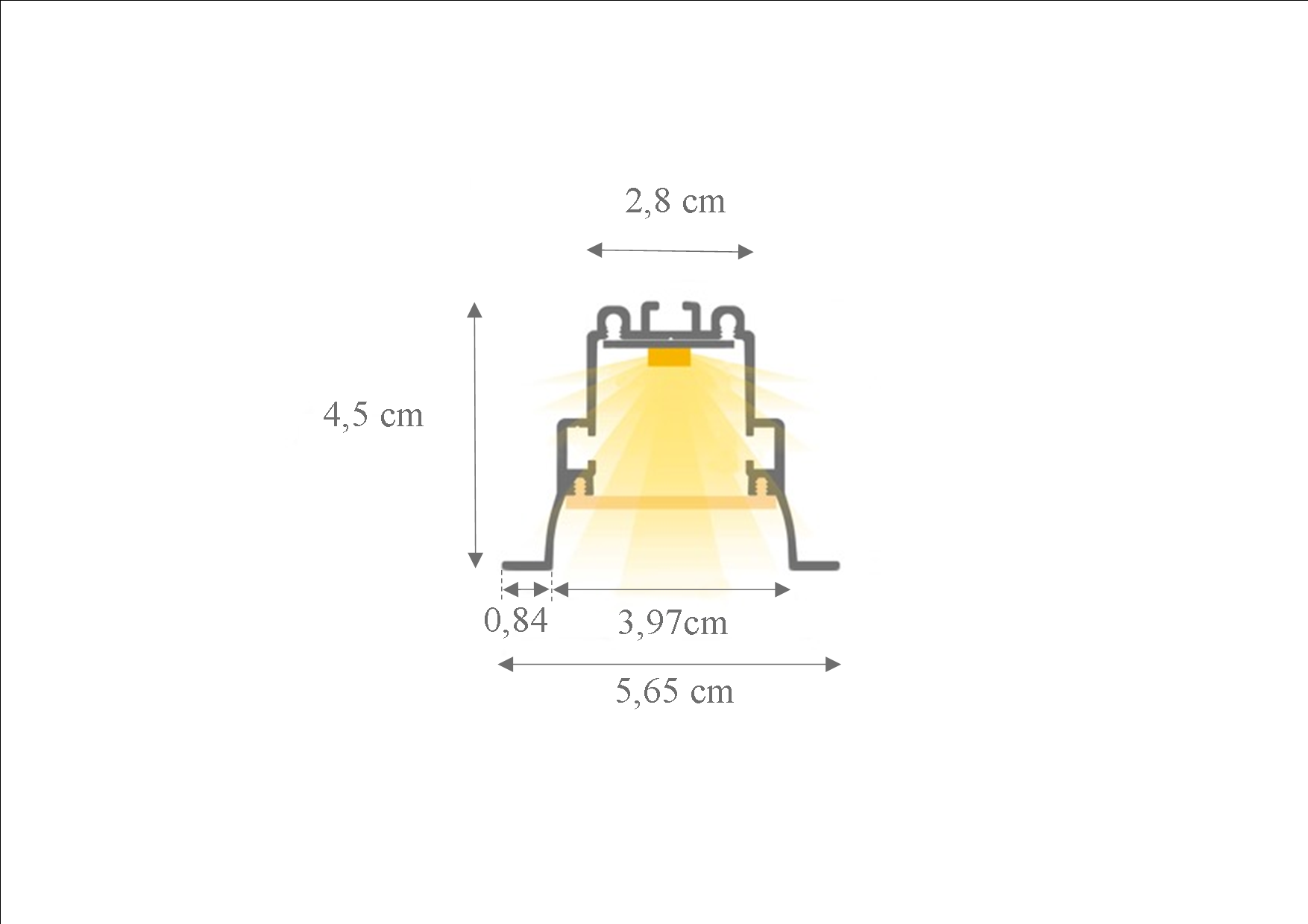 dimensions luminaire avignon shanga aluminium ultimlux
