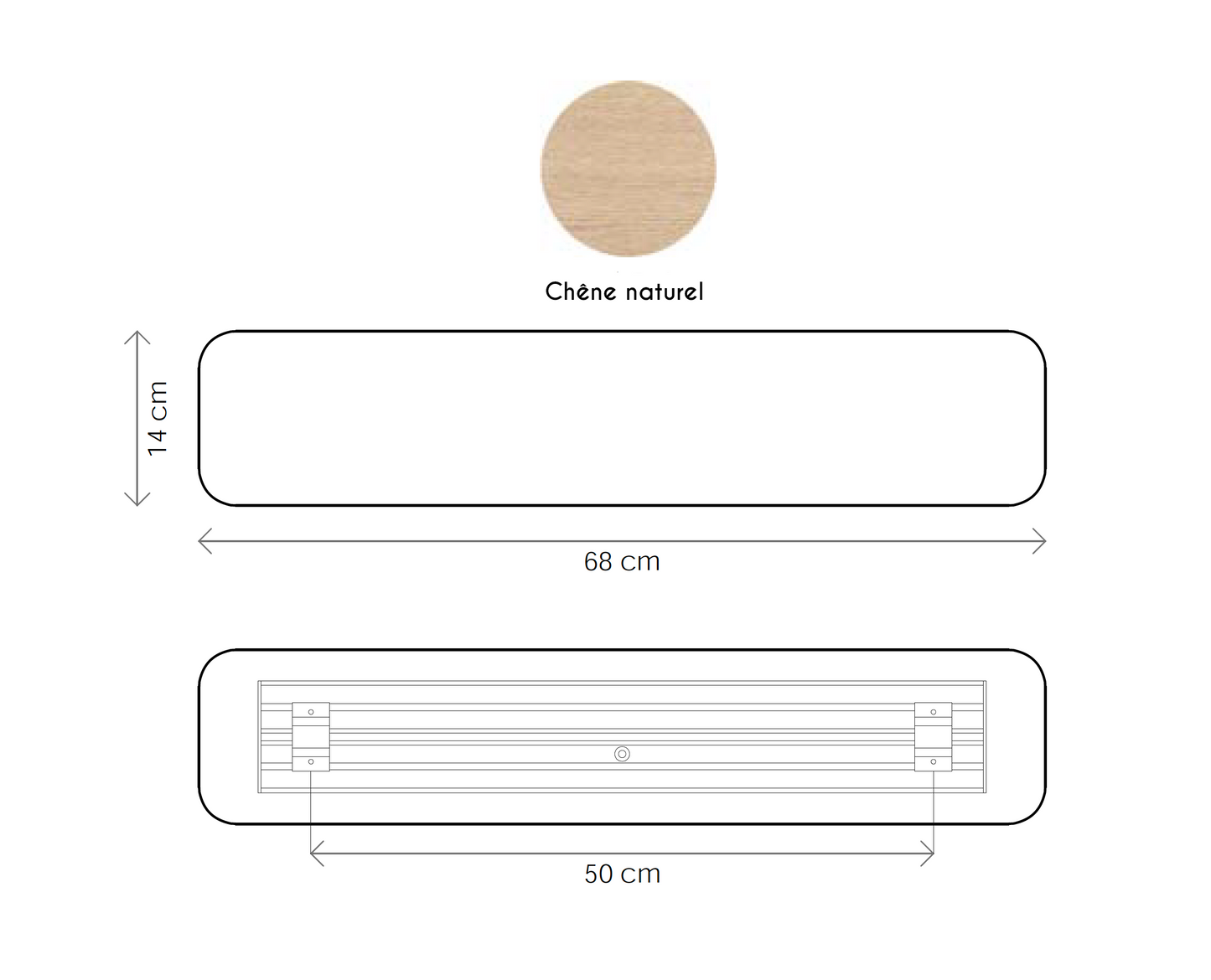 dimensions luminaire design nina wall 68cm collection wood ultimlux