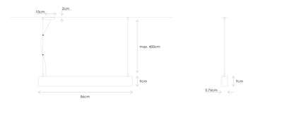 dimensions luminaire nilo collection atlas ultimlux