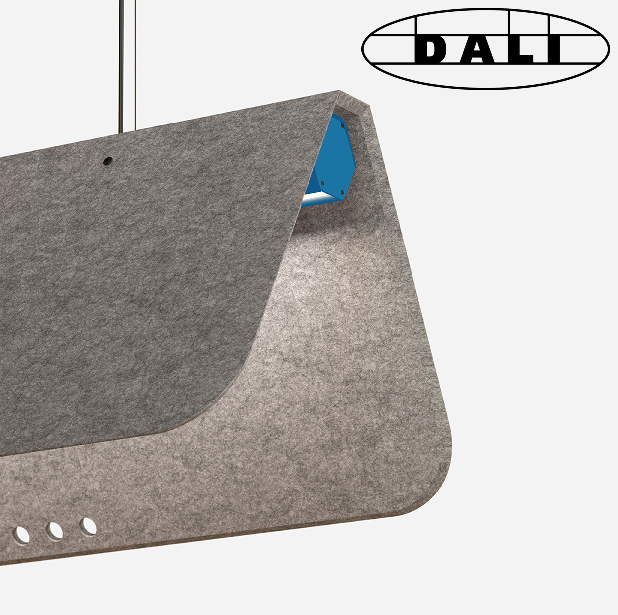 luminaire acoustique kuntur collection kallma gris bleu dali ultimlux avignon