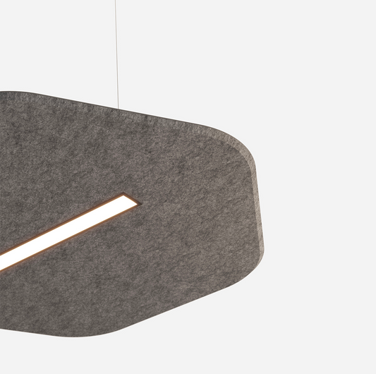 luminaire acoustique sisa collection kallma gris ultimlux avignon