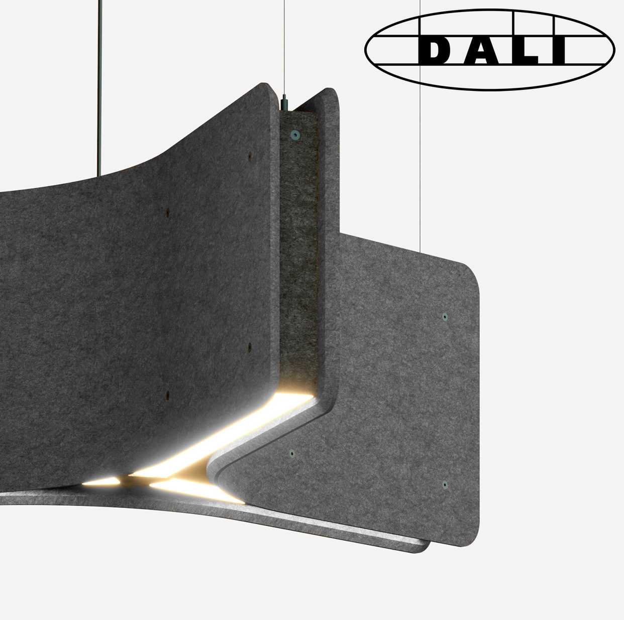 luminaire acoustique warawara kallma gris moyen dali ultimlux