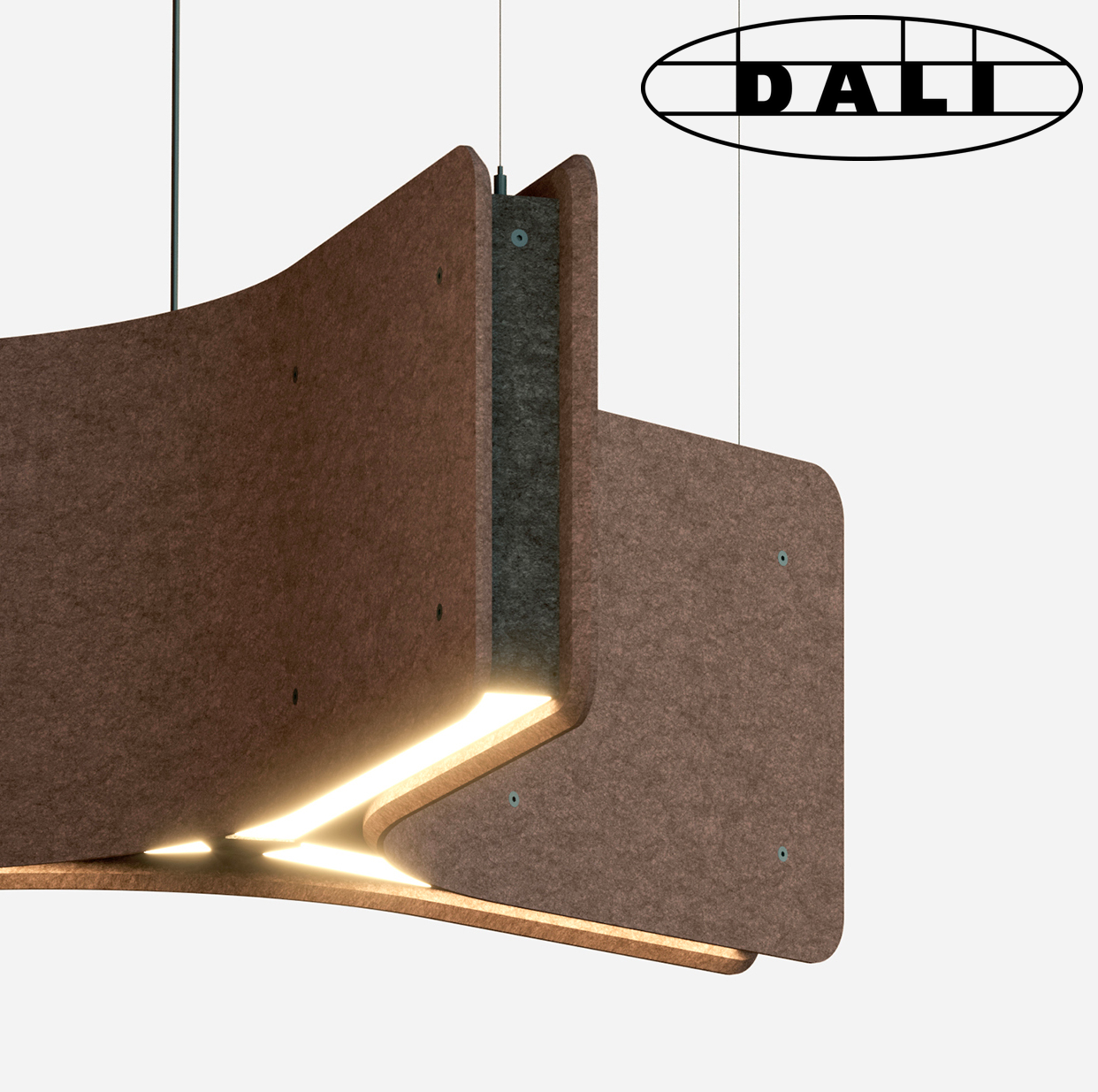 luminaire acoustique warawara kallma marron dali ultimlux