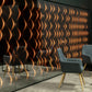 Mur Miroir 3D SPLINE Ultimlux est splendide avec son reflet tamisé et cette impression de grandeur de la pièce.